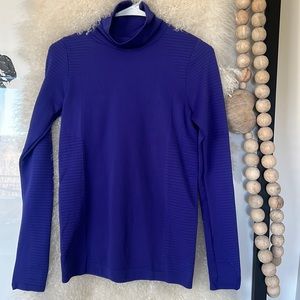 Flurry Blizzard Rib Turtleneck, Size Small, Color: Noble Blue